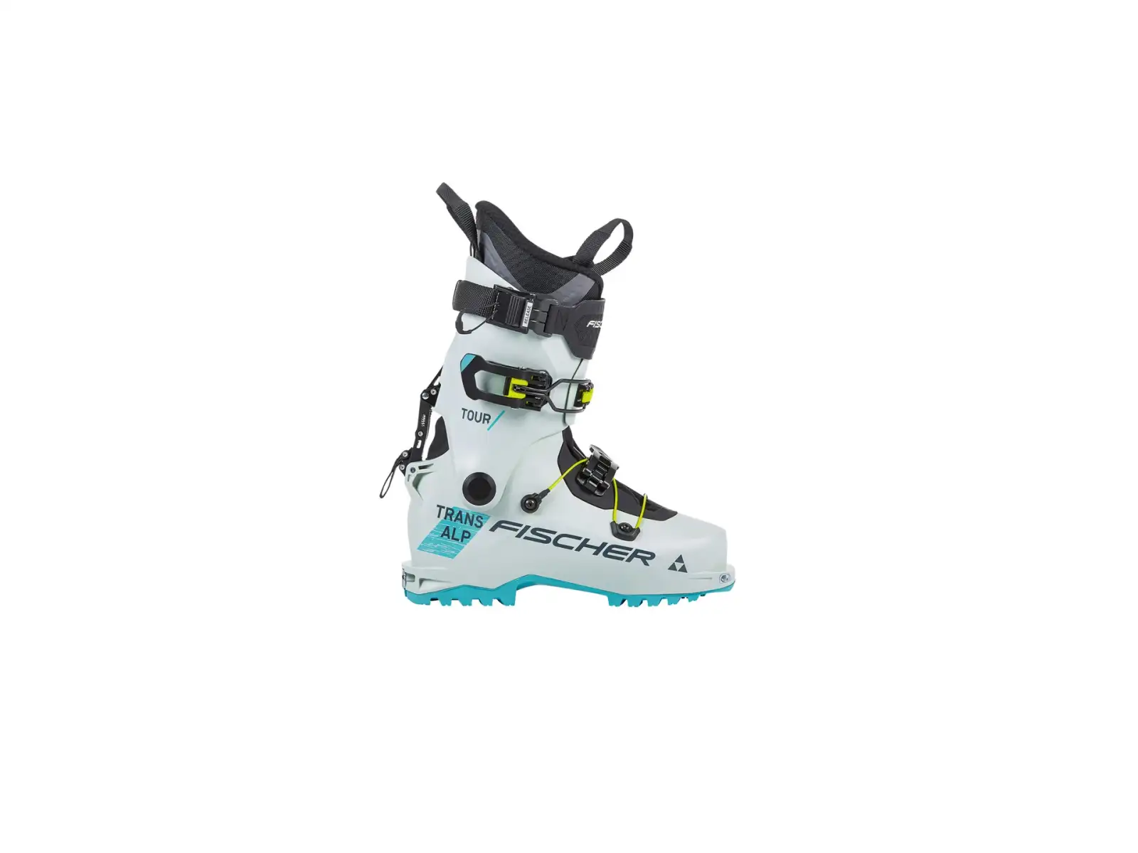 Fischer Transalp Tour Skitourenschuhe weiß/türkis.