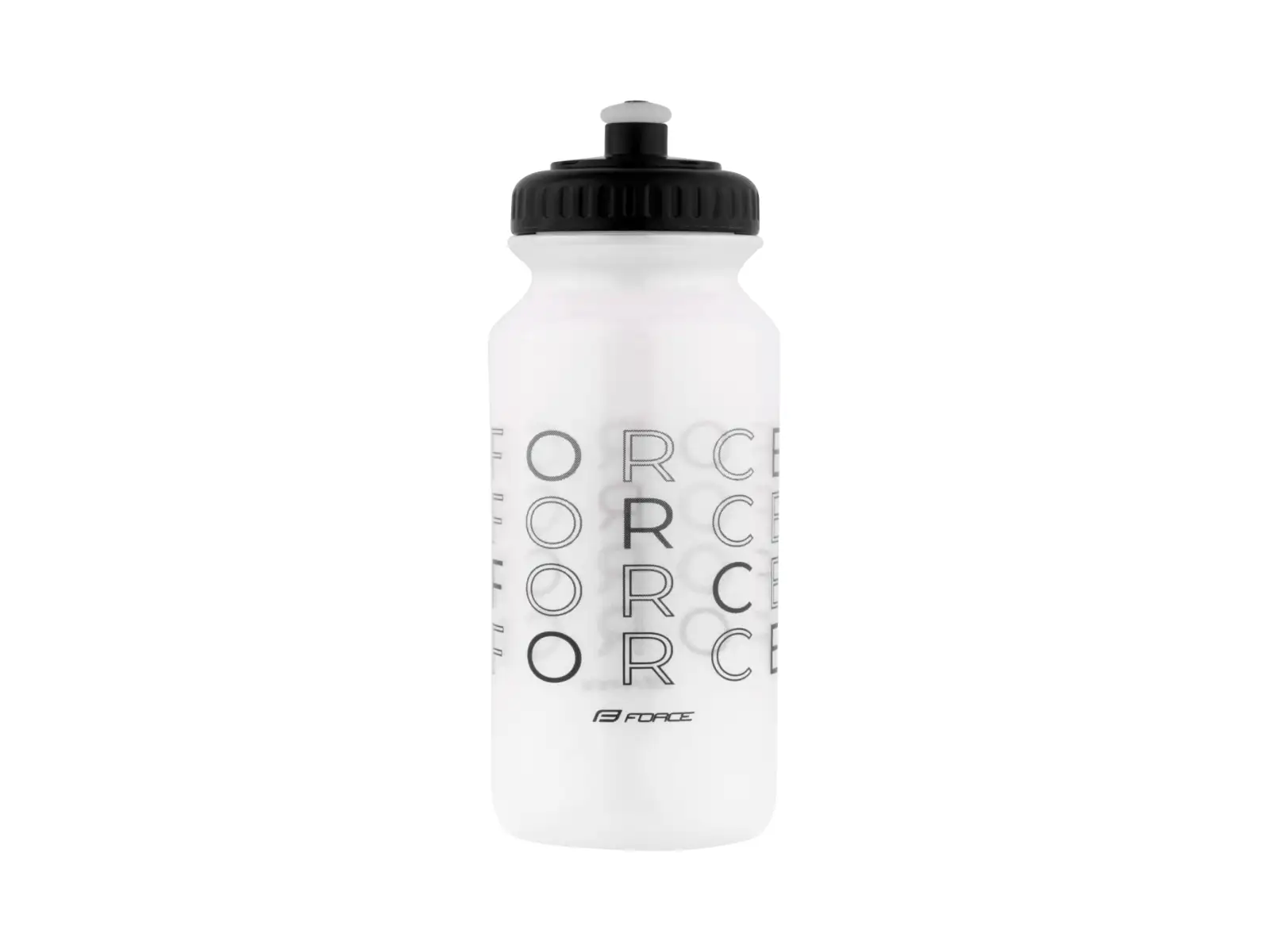 Force Enjoy Fahrradtrinkflasche 500 ml transparent/schwarz