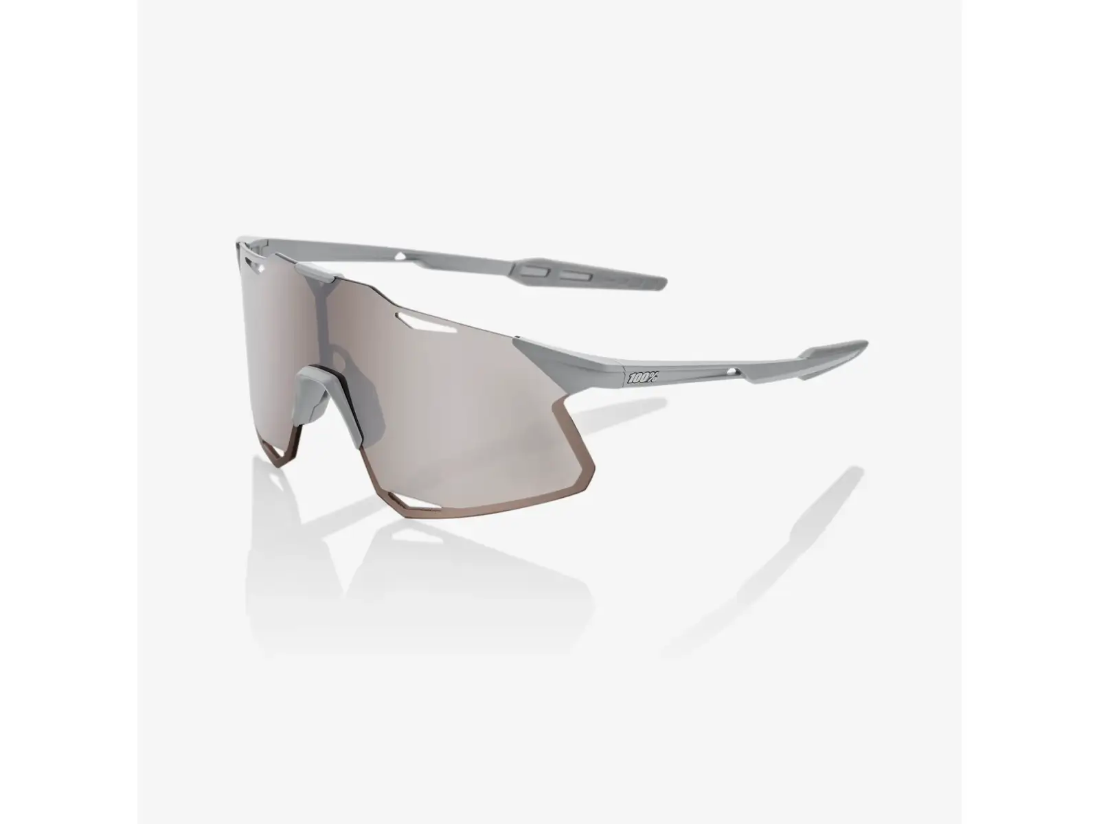 100% Hypercraft Brille Matte Stone Grey/HiPER Silver Mirror