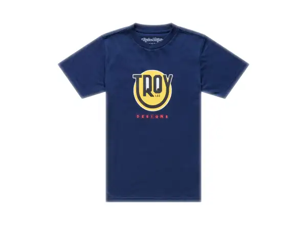 Troy Lee Designs Happy Dayz Kinder T-Shirt mit kurzen Ärmeln Navy