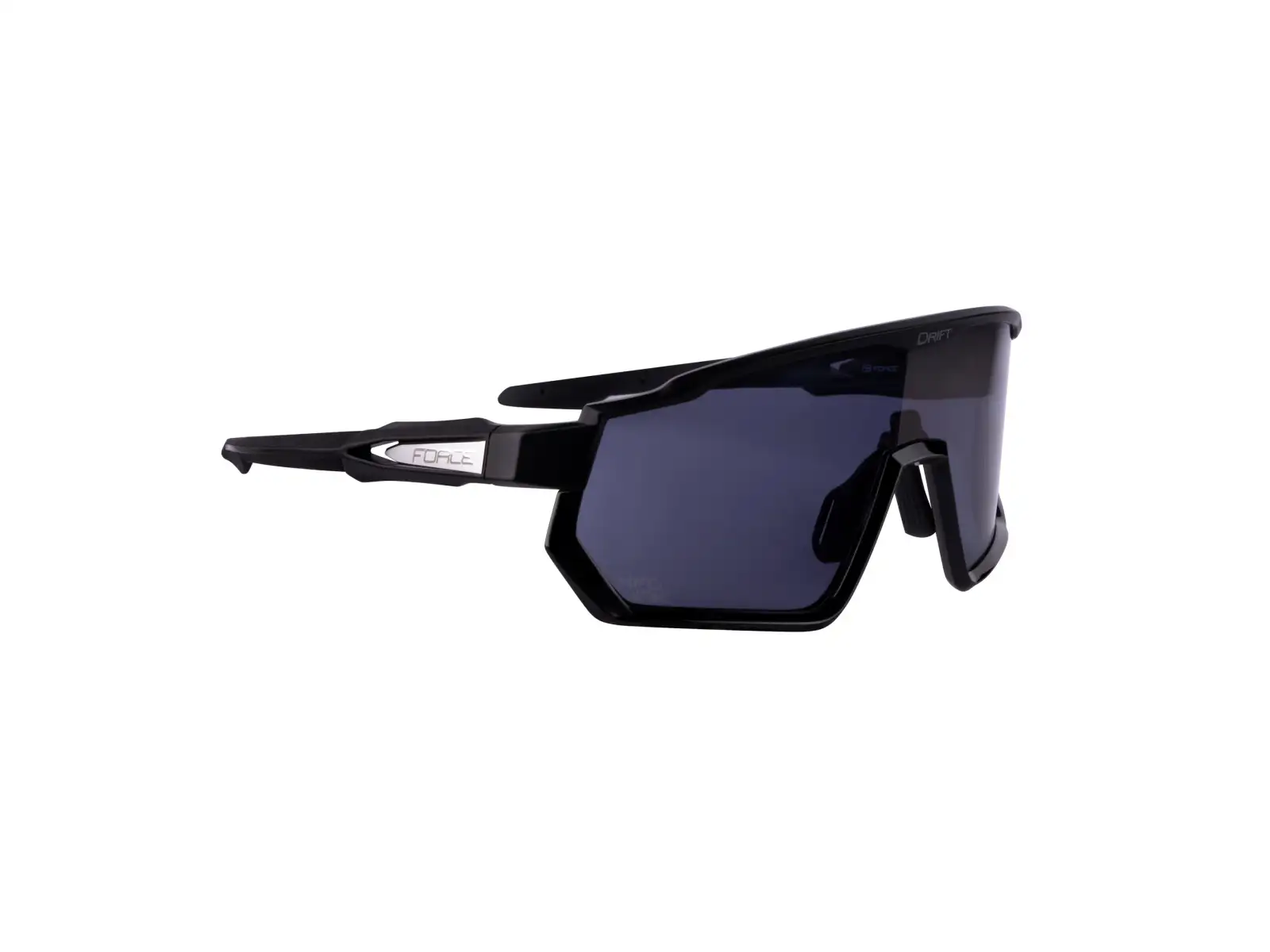 Force Drift Brille Schwarz/Schwarze verspiegelte Gläser.