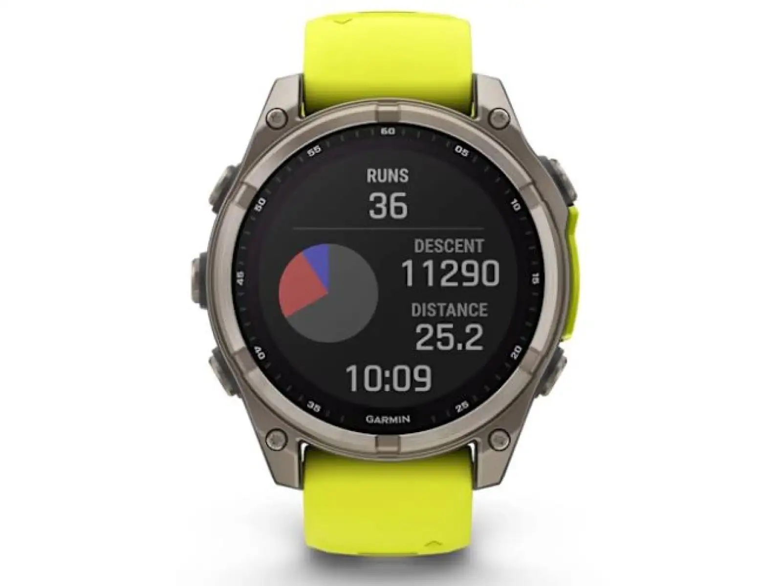 Garmin fenix 8 - 47 mm Solar Sapphire Smartwatch Titanium Yellow/Graphite