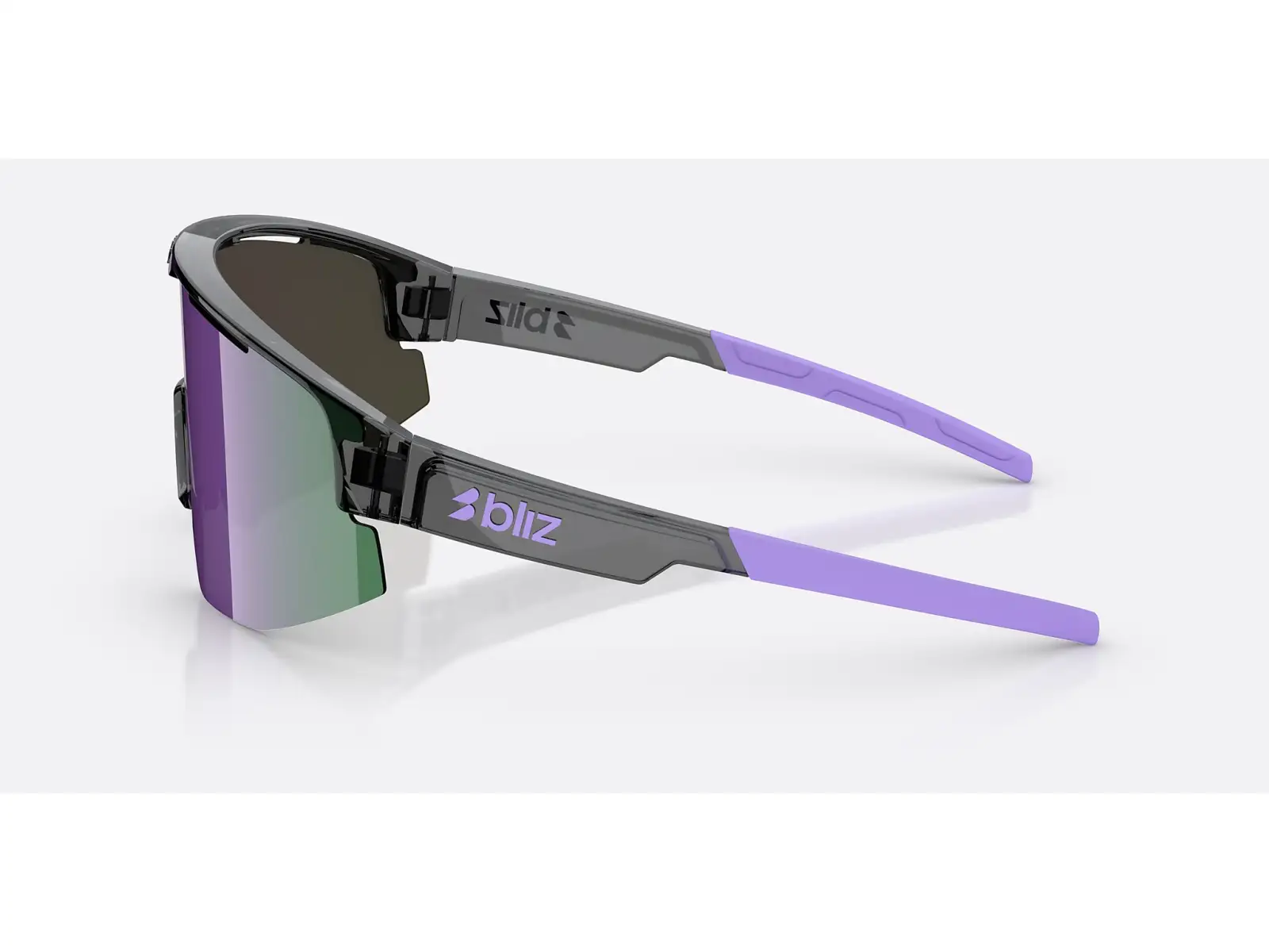 Bliz Matrix Small Sonnenbrille Crystal Black/Grey Purple Multi