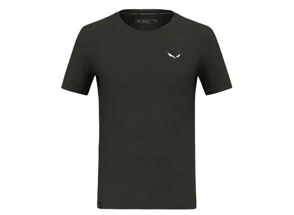 Salewa Eagle Minilogo Alpine Merino Herren T-Shirt Kurzarm Olive Green