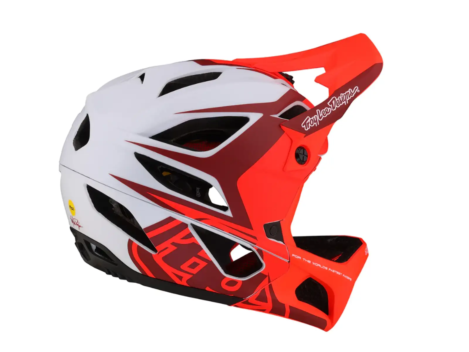 Troy Lee Designs Stage MIPS Helm Valance rot