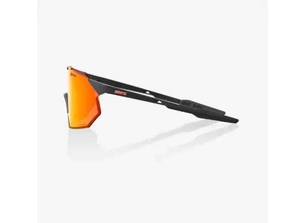 100% Hypercraft SQ Brille Soft Tact Schwarz/HiPER Rot Multilayer Spiegel