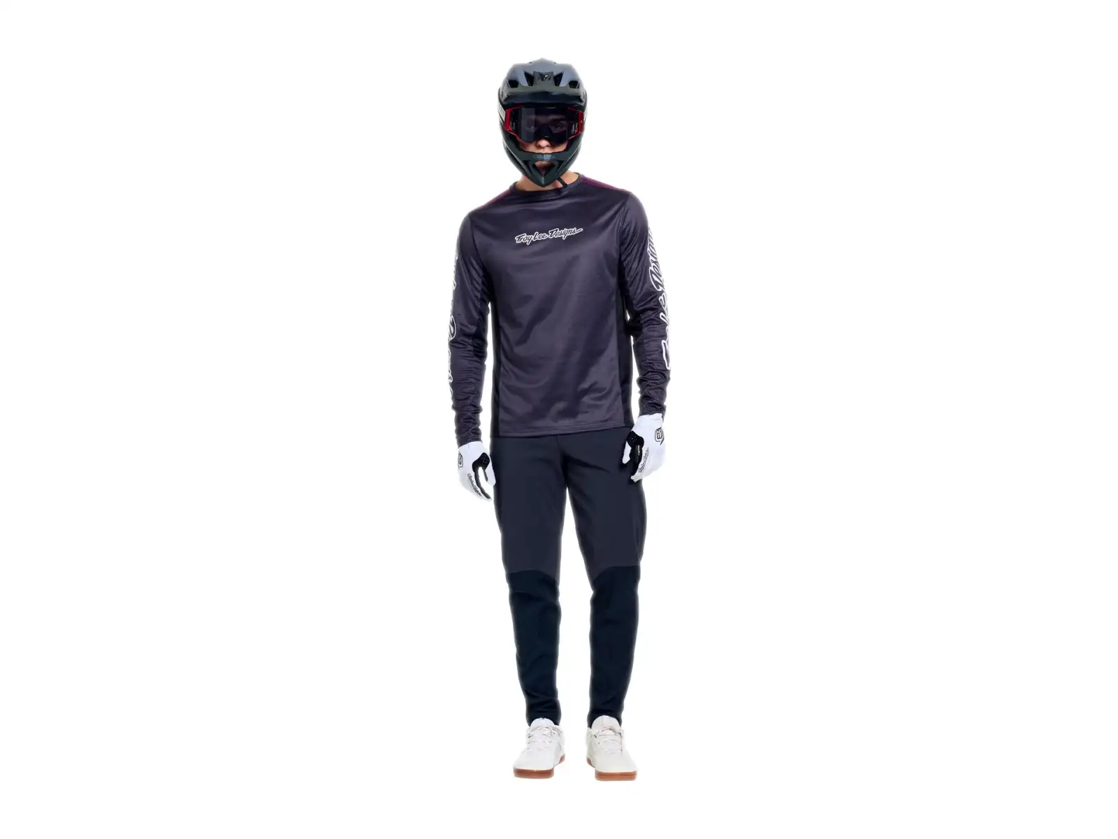Troy Lee Designs Stage Herren-Trikot Langarm Signature Carbon