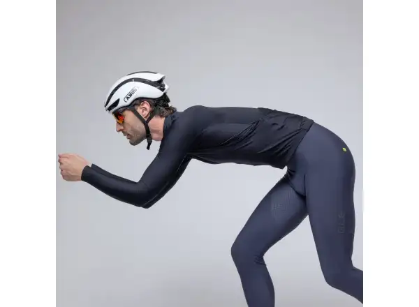 Alé R-EV1 Warm Race Herren gefüttertes Radtrikot Black