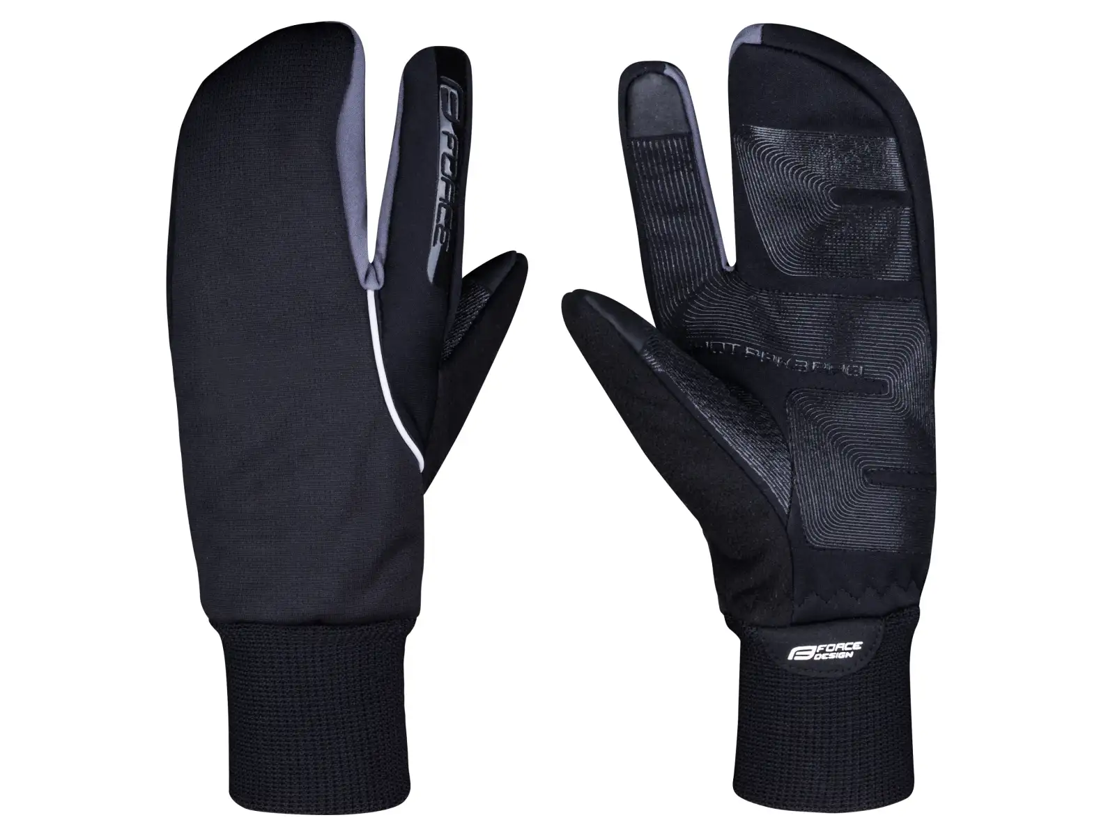 Force Hot Rak 3 Winter Fahrrad-Handschuhe schwarz