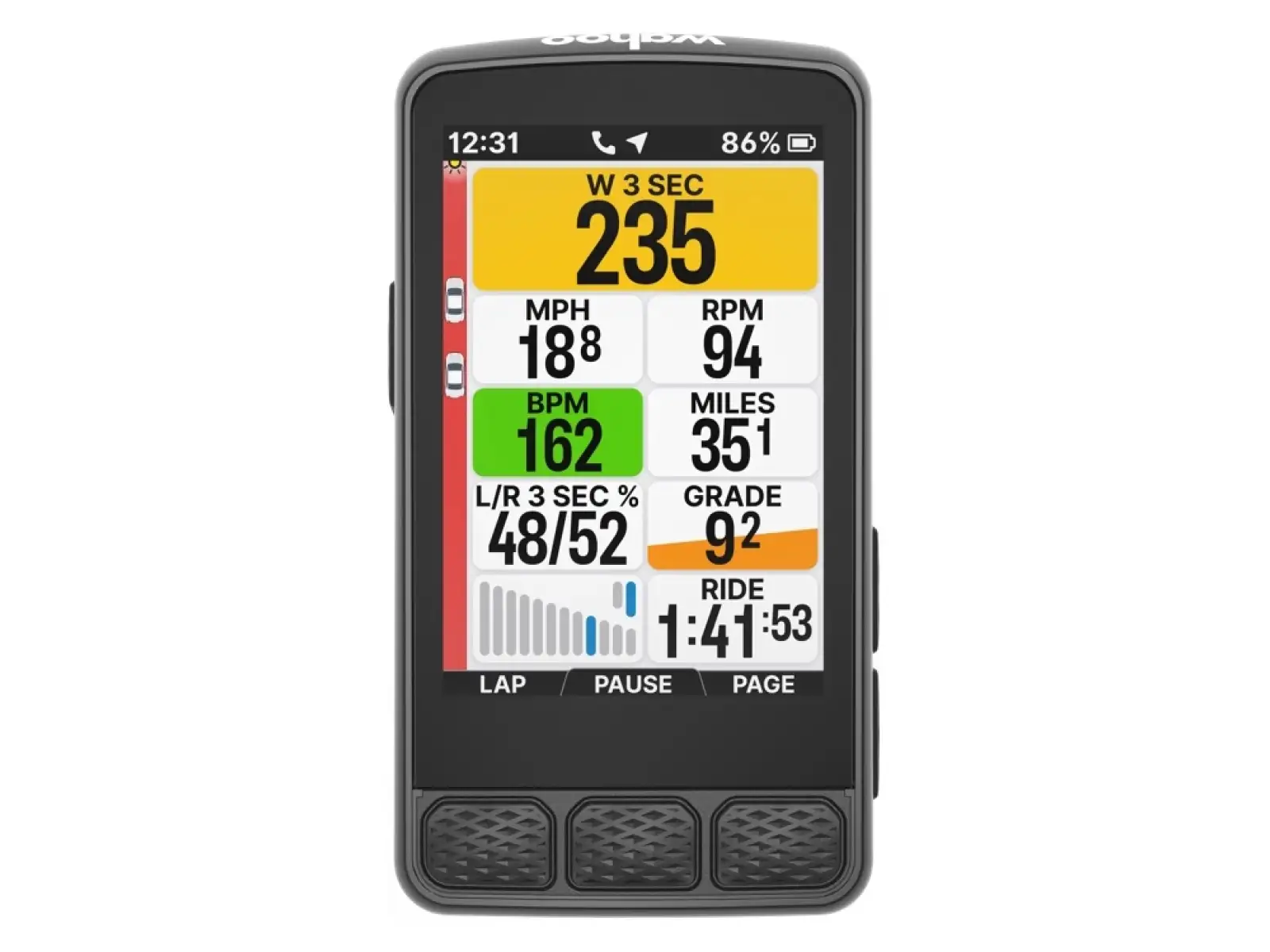 Wahoo Rücklicht – TRACKR Radar