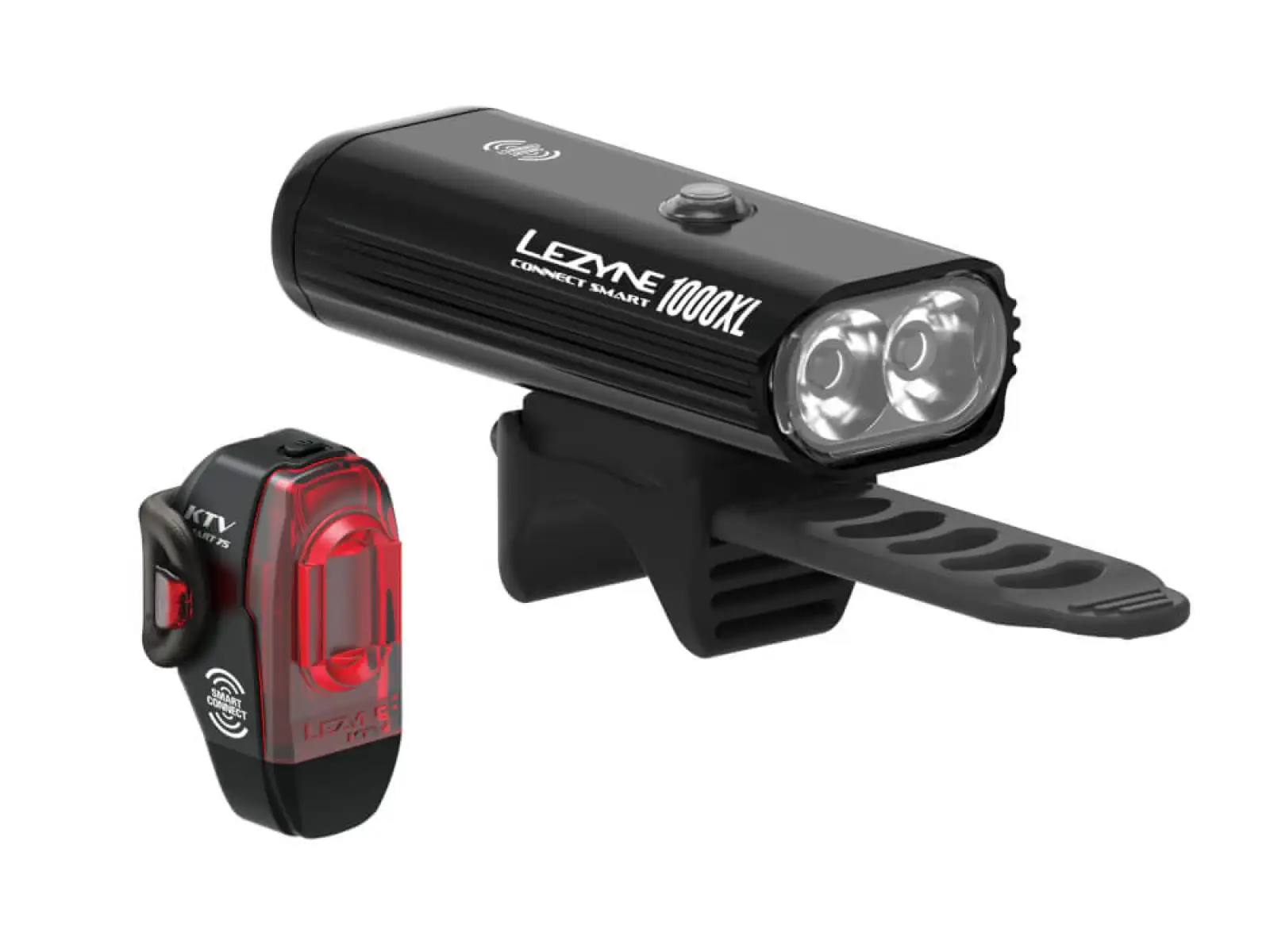 Lezyne Connect Smart Lichtset 1000XL / KTV schwarz