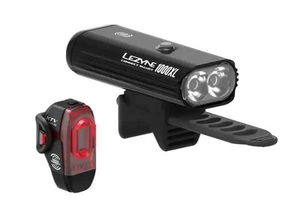 Lezyne Connect Smart Lichtset 1000XL / KTV schwarz