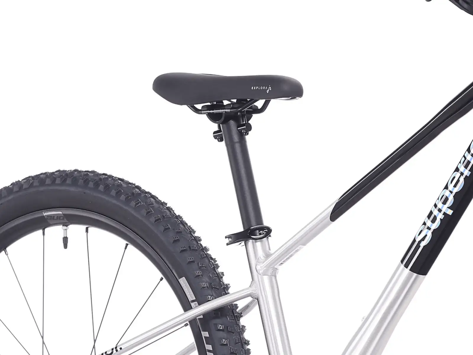 Superior TEAM 24 Kinderfahrrad Gloss Brushed Alu / Rainbow Black