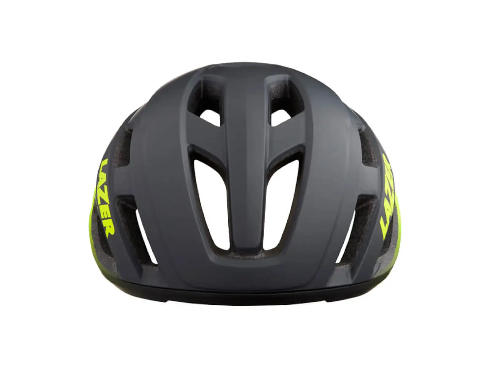 Lazer Strada KC Helm matt dunkelgrau/neongelb