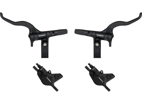Shimano Deore BR-MT410 + BL-M4100 Scheibenbremse Satz vorne + hinten, Polymer, J-kit
