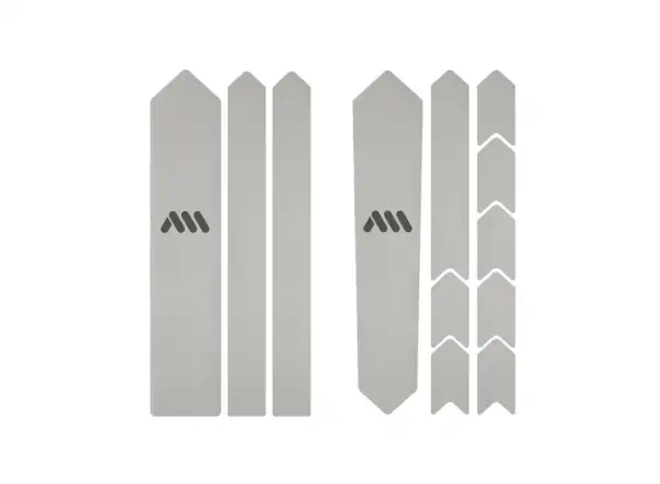 All Mountain Style Rahmen-Schutzaufkleber Gravel/Road Clear Silver