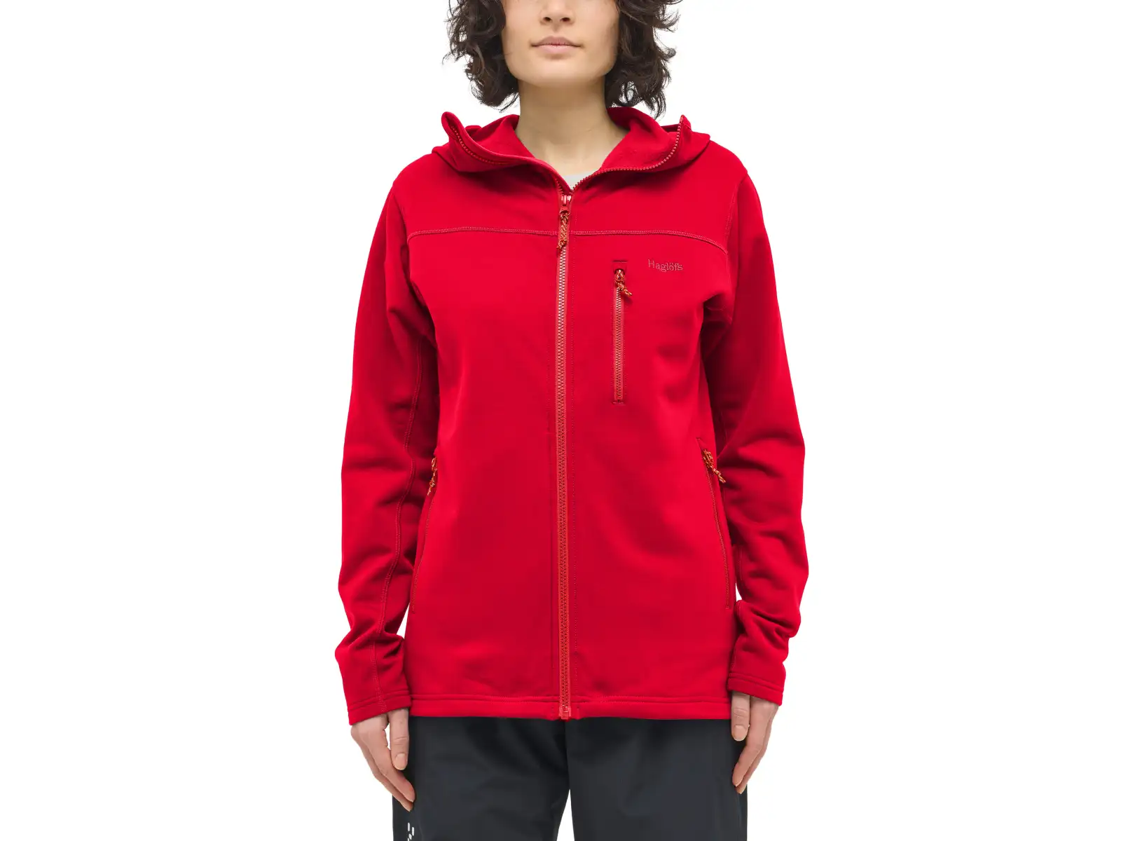 Haglöfs Rosson Mid Damen-Sweatshirt rot