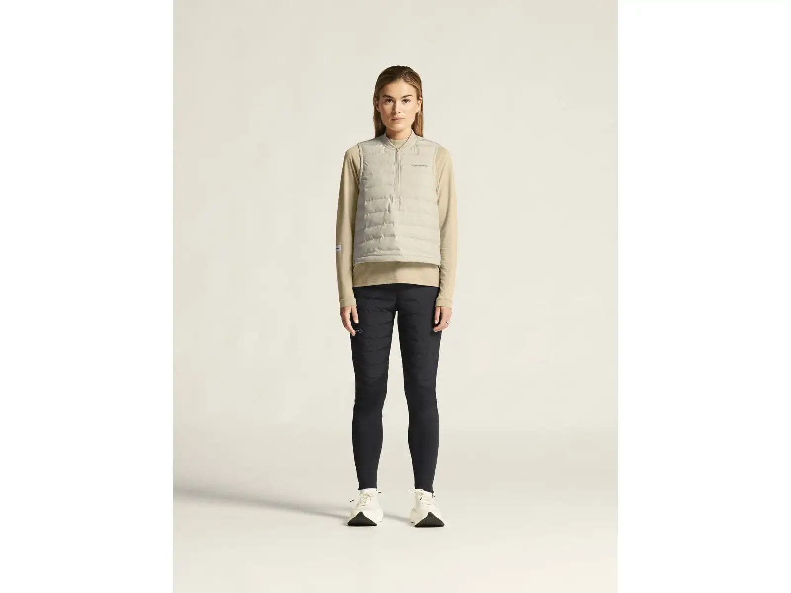 CRAFT SubZ 5 Damen Laufweste beige