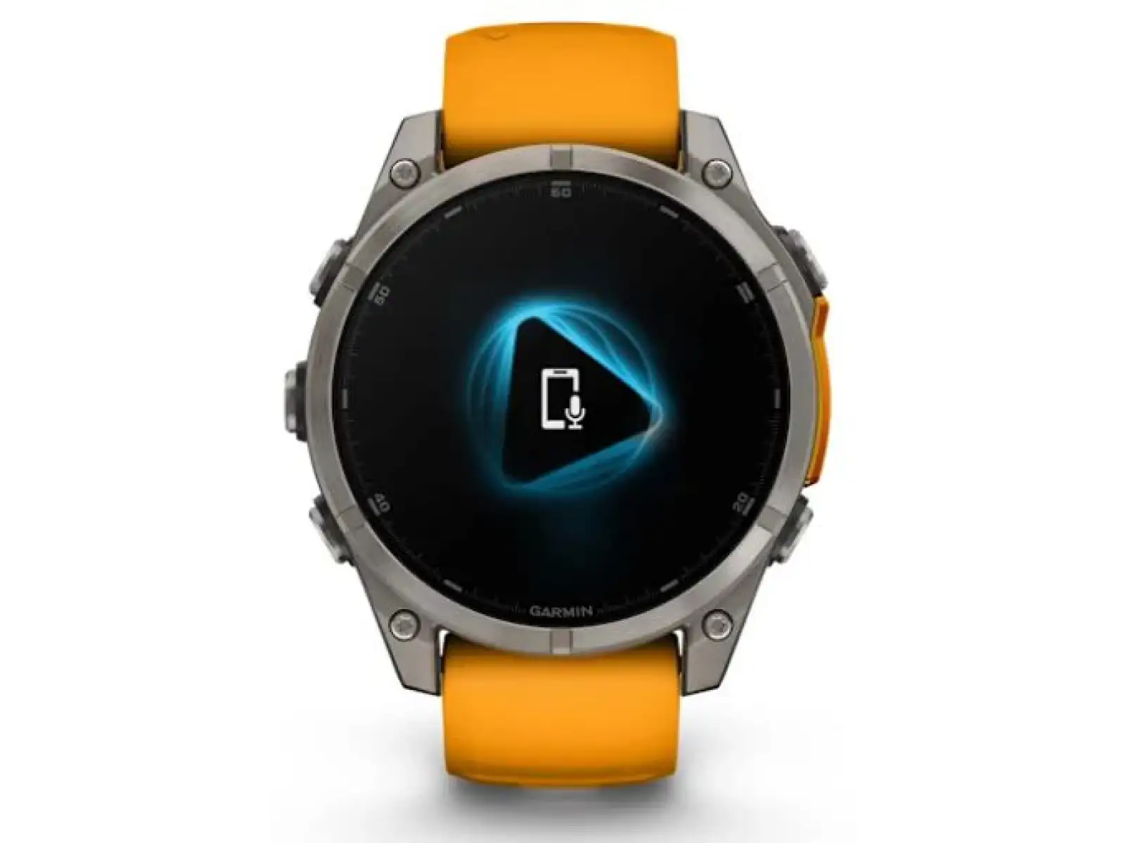 Garmin fenix 8 - 47 mm AMOLED Saphir Smartwatch Titanium Orange/Graphite