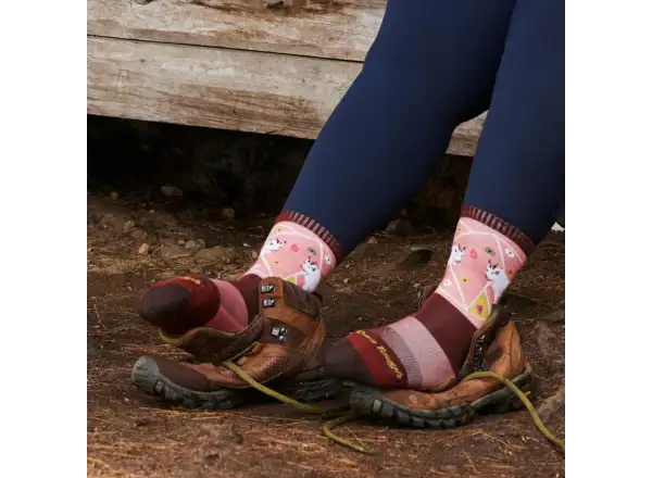Darn Tough Critter Club Micro Crew Lightweight Cushion Damen Socken canyon