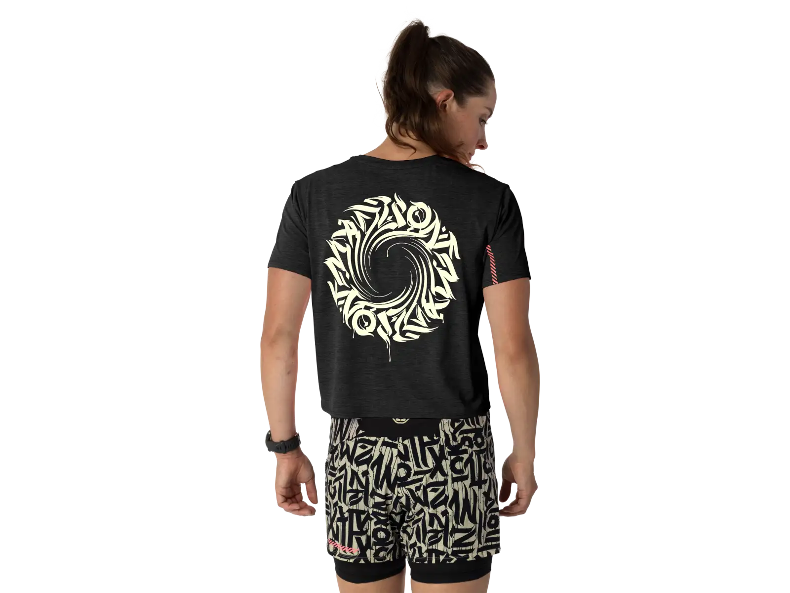 Dynafit Trail Damen Laufshirt kurze Ärmel Black Out