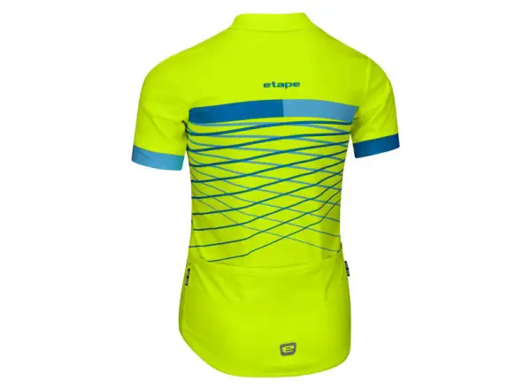 Etape Lucky Kindertrikot Kurzarm gelb fluo/blau