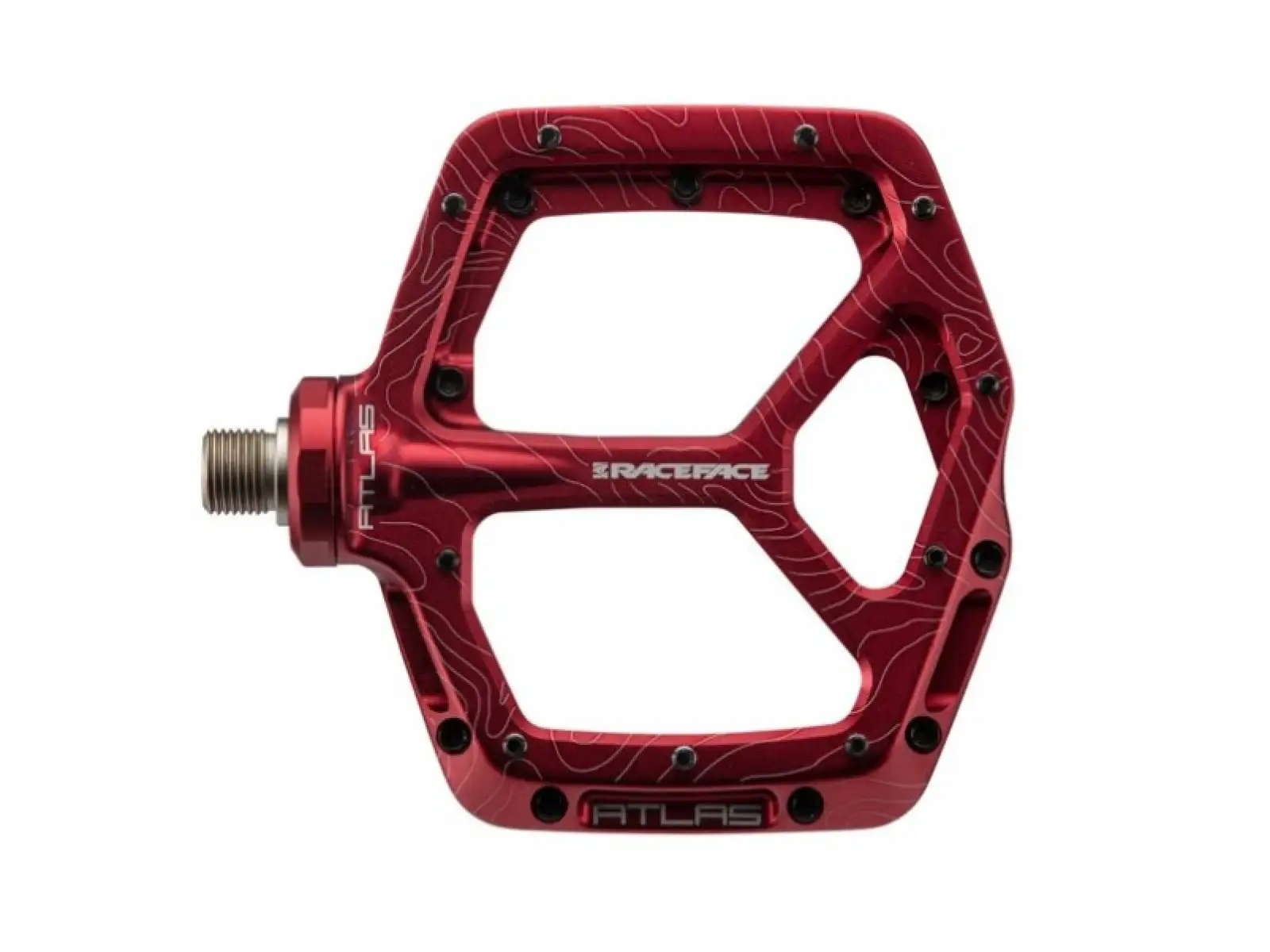 Race Face Atlas 22 Pedale Rot