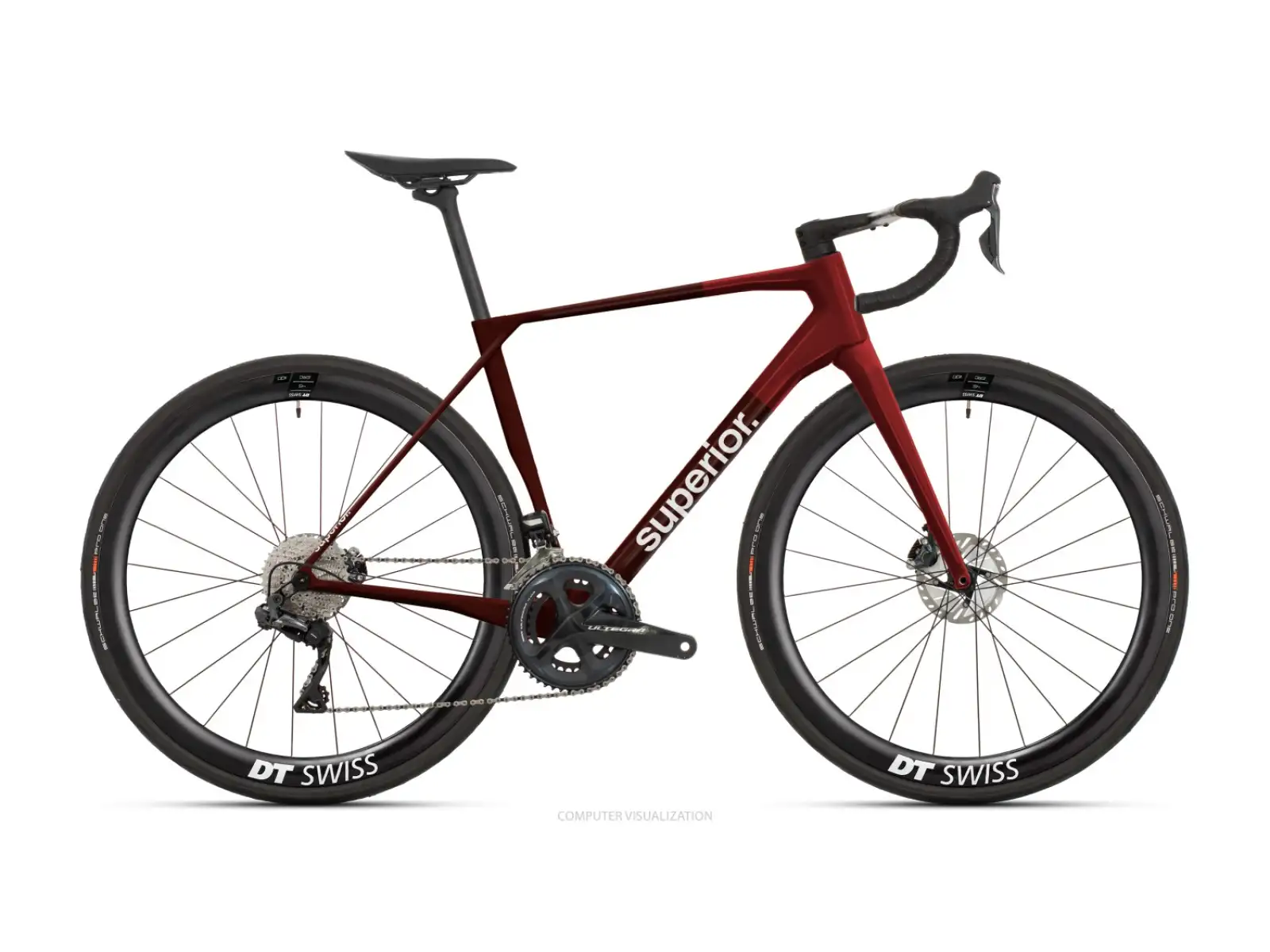 Superior X-Road 9.8 GF Rennrad Glanz Carbon Rot
