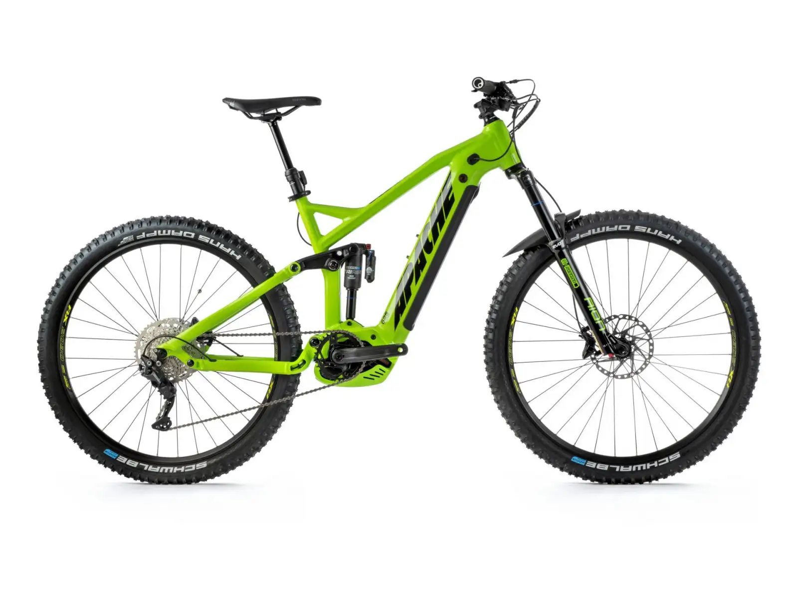 Apache Quruk 5 Vollgefedertes E-Bike (Bosch CX 625 Wh) Acid Green