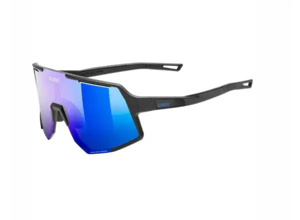 Uvex Sequenze CV Fahrradbrille Black matt/Mirror Blue