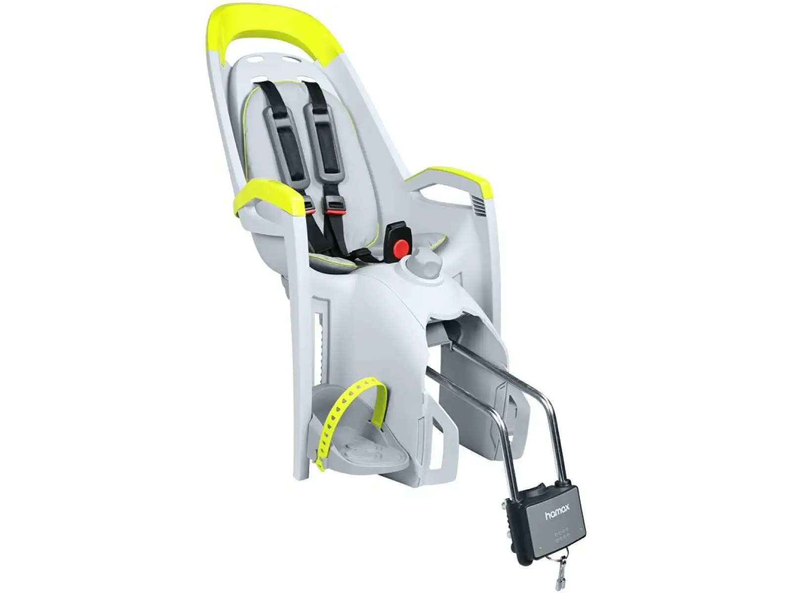 HAMAX Amaze lock Kindersitz hinten grau/Lime reflex