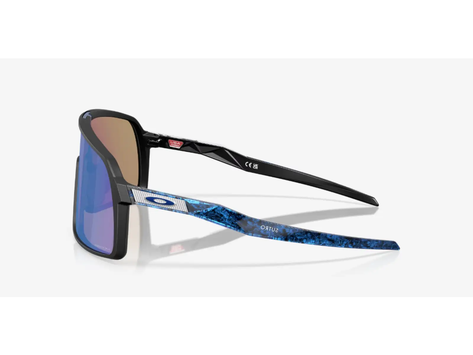 Oakley Sutro Sonnenbrille Matte Black/Crystal Blue/Prizm Sapphire