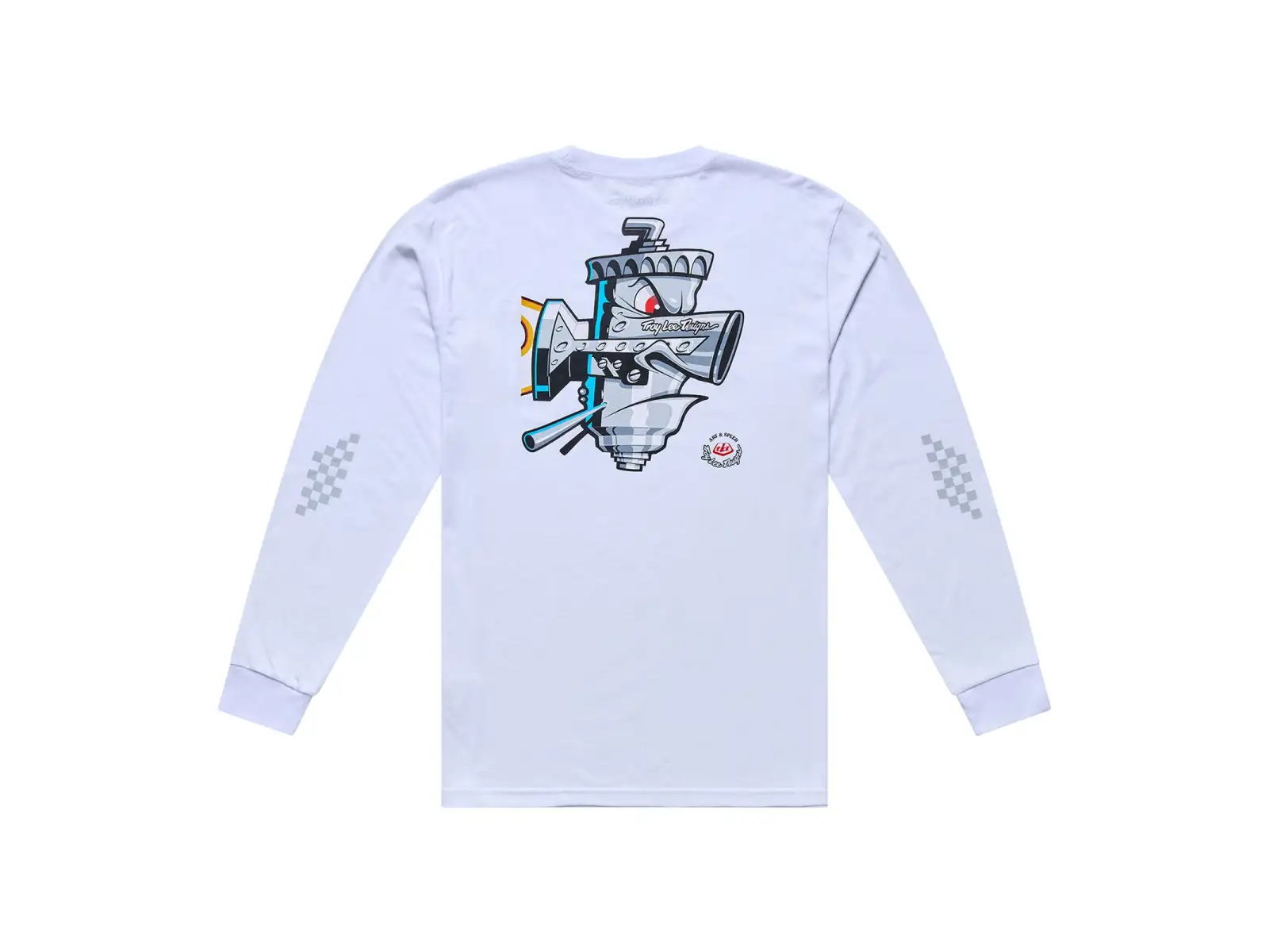Troy Lee Designs Carb Club Herren-Trikot langärmlig White