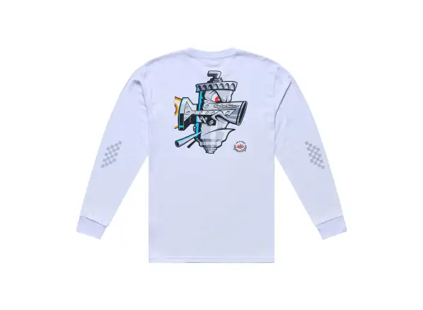 Troy Lee Designs Carb Club Herren-Trikot langärmlig White