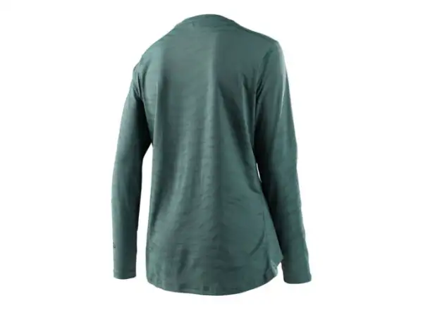Troy Lee Designs Lilium Damen-Trikot mit kurzen Ärmeln Tiger Jacquard Steel Green