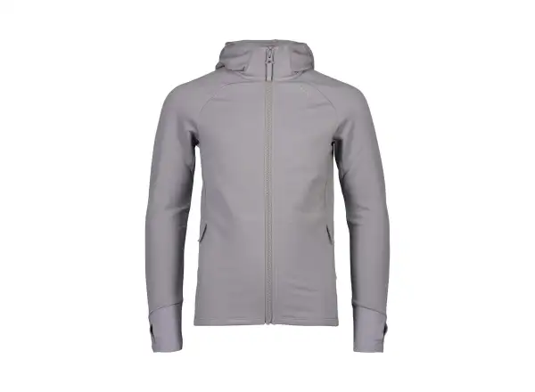 POC Merino Zip Hood Jr Kinderhoodie mit Kapuze Alloy Grey