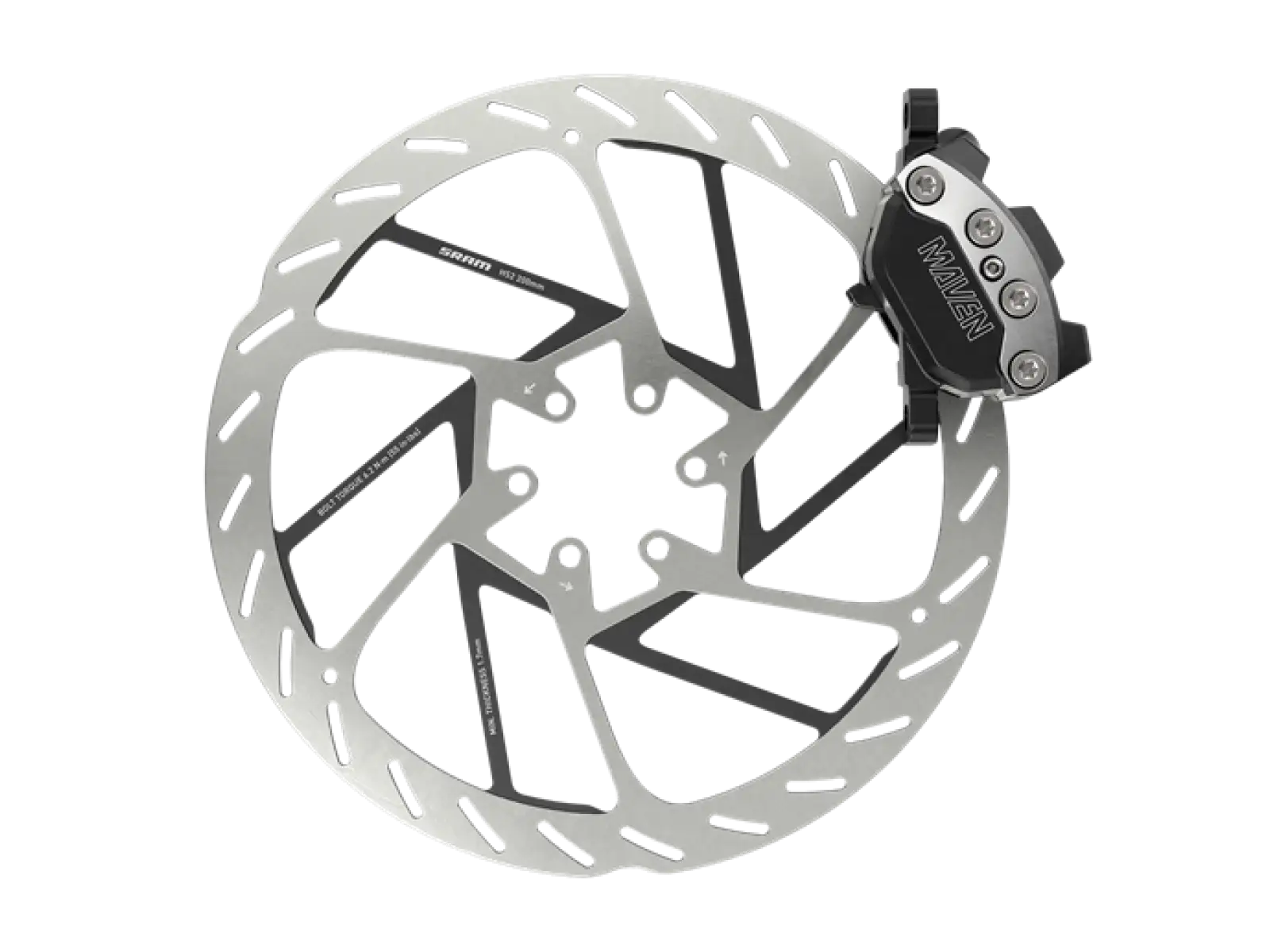 Sram Maven Ultimate Clear Anodized Hintere Scheibenbremse