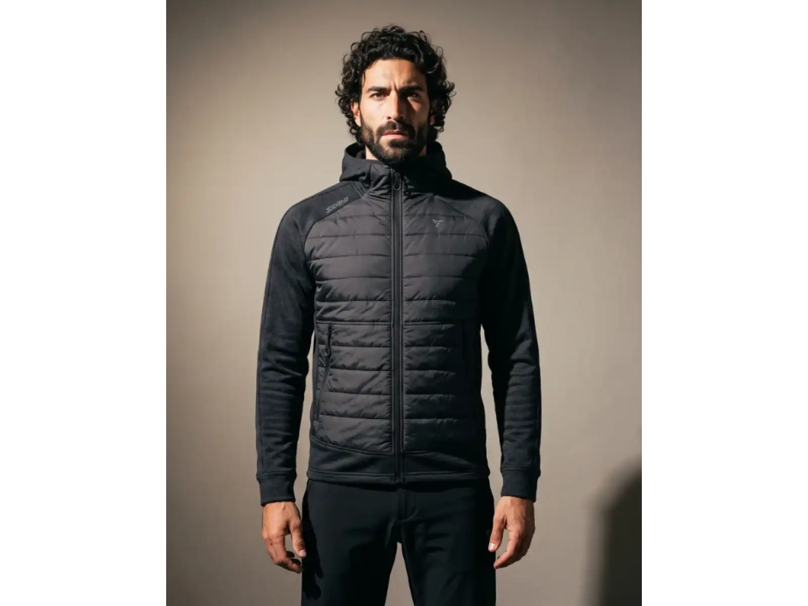 Silvini Dirilo Herren-Kapuzenpullover Black/Cloud