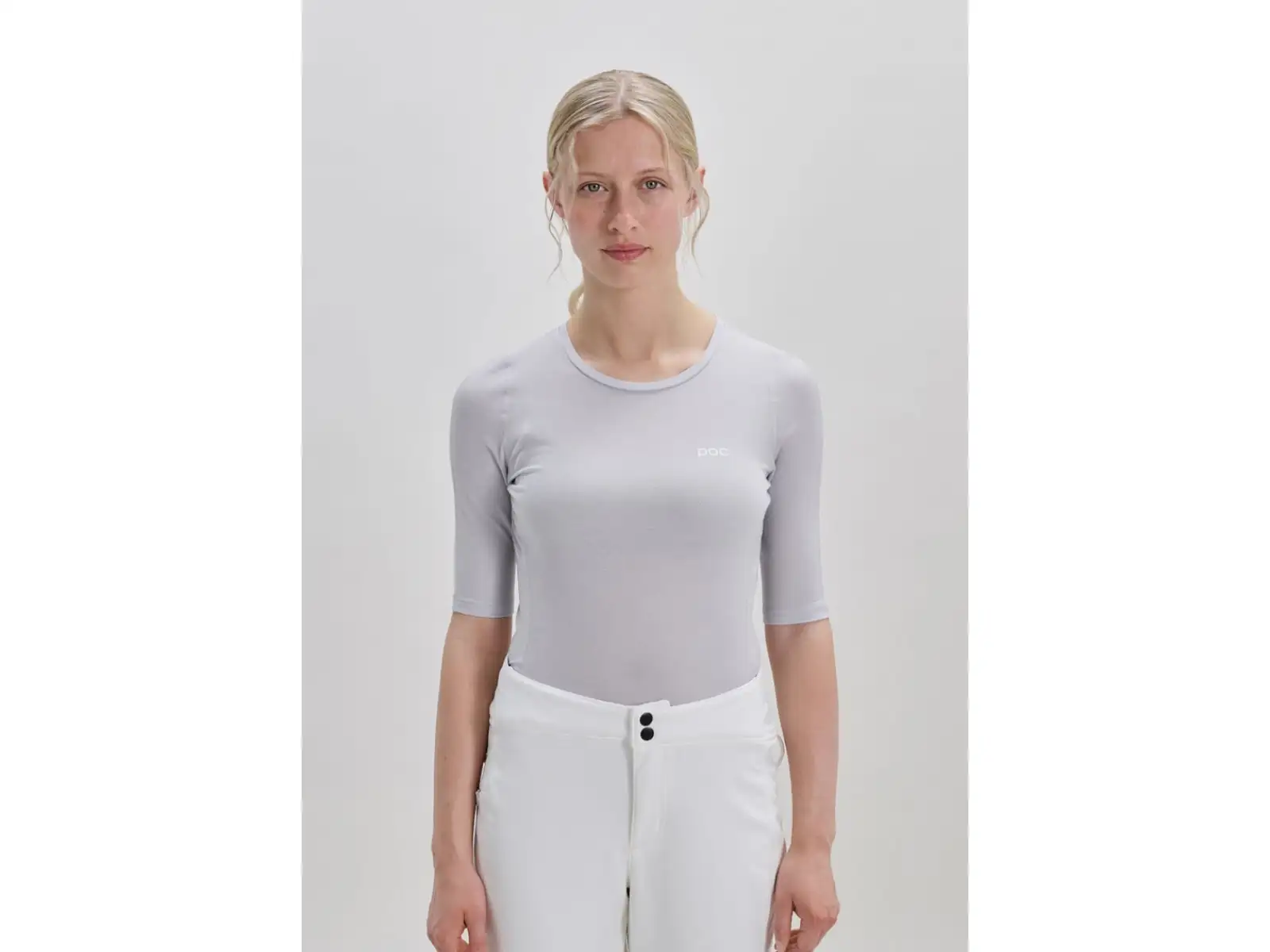 POC Layer Mid Damen-Unterhemd Kurzarm Granite Grey