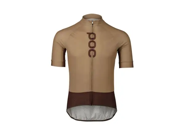 POC Essential Road Logo Herren Kurzarmtrikot jasper brown/axinite brown