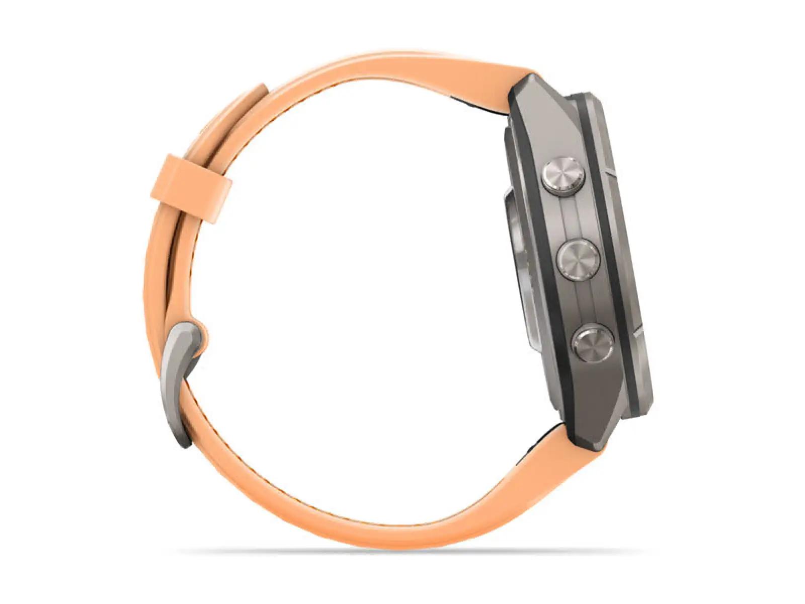 Garmin fenix 9 Pro – inReach 43 mm Smartwatch Titanium Shell pink/autumn orange Silikonarmband