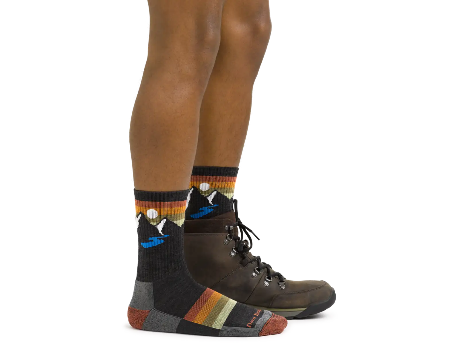 Darn Tough Sunset Ridge Micro Crew Lightweight Cushion Herren Socken Charcoal