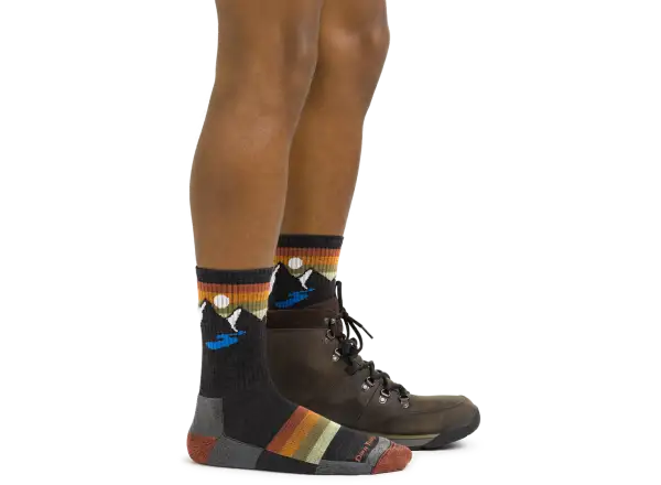 Darn Tough Sunset Ridge Micro Crew Lightweight Cushion Herren Socken Charcoal