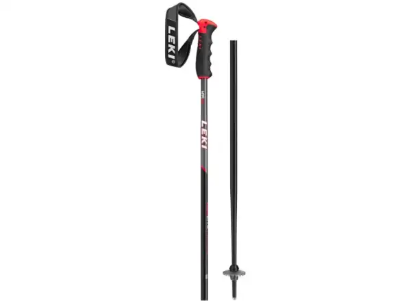 Leki Neolite Airfoil Skistöcke Schwarz/Anthrazit/Weiß/Rot