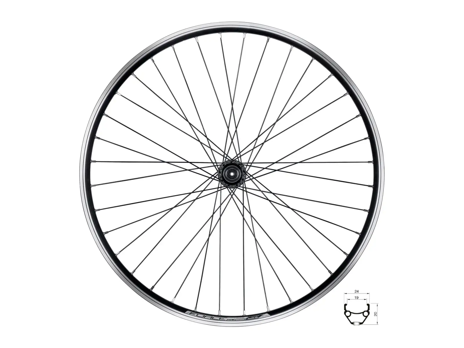 Force Classic 26" V-Brake Hinterrad Laufrad Nabe Shimano