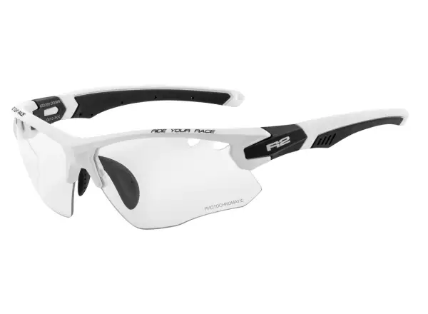 R2 Crown Brille weiß/schwarz glänzend/fototropische Gläser