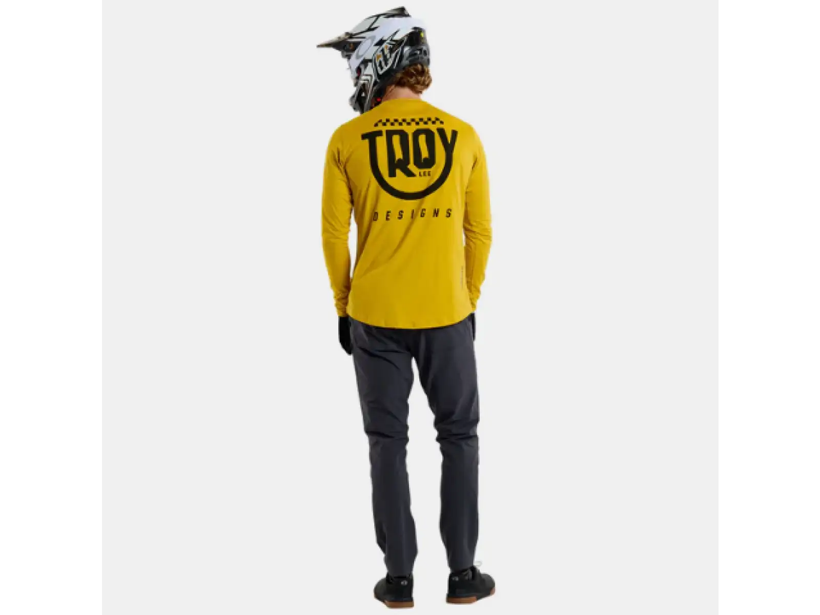 Troy Lee Designs Ruckus Ride Tee Herren langarm Trikot Eyez Safron