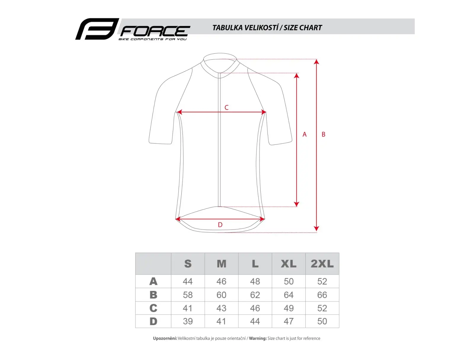 Force Mild Herren Trikot kurzärmlig orange