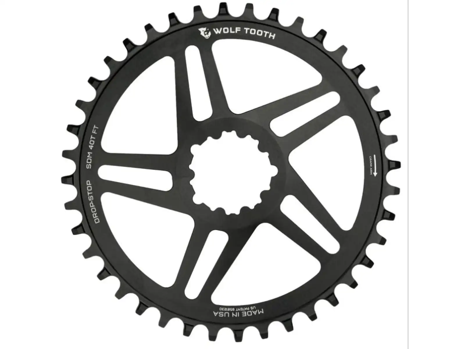 Wolf Tooth Umwerfer-Direktmontage für Sram Flattop 38 Zähne