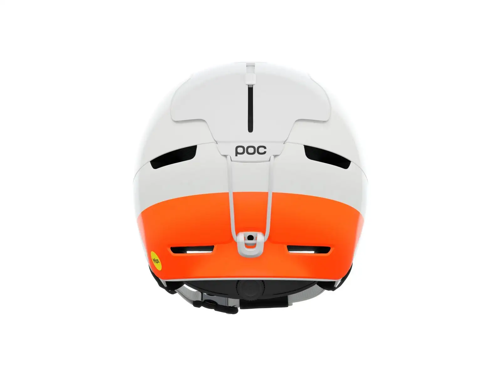 POC Obex MIPS Skihelm Hydrogen White/Fluorescent Orange